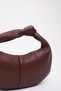 Burgundy Shk98 Knot Detailed Single Compartment Faux Leather Clutch Bag - 6