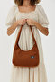 Tile H0004 3-Compartment Snap-On Canvas Fabric Daily Sports Women's Shoulder Bag with Pockets L:18 E:30