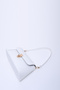 White Shk153 Faux Leather Lock Detailed Standard Strap Single Compartment Hand, Arm and Shoulder Bag - 7