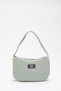 Green U11 Single Zipper Sports Baguette Grape Fabric Women's Hand and Shoulder Bag