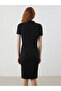 Nevavm Polo Neck Bodycon Dress with a Difference - 4