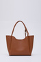 Taba Shk108 Women's Hand and Shoulder Bag with Snap Fasten Faux Leather Wallet and Makeup Bag L:25 E:38 W:15 cm - 4