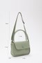 Mint Green Shk97 Faux Leather Front Pocket Detailed 2 Compartment Adjustable Strap Hand, Arm and Shoulder Bag U:17 - 3