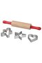 MÅLA 4-piece modelling dough toolset, multicolour