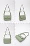 Mint Green Shk97 Faux Leather Front Pocket Detailed 2 Compartment Adjustable Strap Hand, Arm and Shoulder Bag U:17 - 9