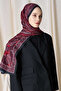 Merve Nur Akyüz Historical Dionessa Pattern Shawl - Claret Red - 3
