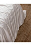 Melicia Single Cotton Striped Satin Duvet Cover Set - Ecru - 6
