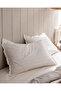 Melicia Single Cotton Striped Satin Duvet Cover Set - Ecru - 5