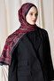 Merve Nur Akyüz Historical Dionessa Pattern Shawl - Claret Red - 2