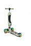Smart Seat Children's Scooter 3 Wheel Led Light Scooter Height Adjustable 1-5 Years Old Military Green - 4