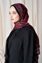 Merve Nur Akyüz Historical Dionessa Pattern Shawl - Claret Red - 4