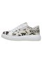 Women's Vegan Leather Beige Sneakers - Bloom and Grow Design - 4