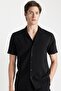Modern Fit Summer Polo Neck – Basic Plain Aerobin Short Sleeve Shirt V8406Az24Sm