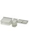 VISSLAÅN Drawer Organisers Set of 3 – Tray, Bottle & Toothbrush Holder, Grey (15.5x9.2x2.5 cm)