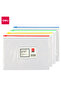 E5524 A5 PVC Zip Bag - Durable & Transparent with Business Card Holder