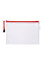 DeliE5656 A5 Zip Bag - Mesh Reinforced PVC, High Transparency, - 3