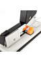 E0392 Heavy Duty Stapler - 60 Sheets, Easy Front Loading, Anti-Skid EVA Pads, White/Black - 3