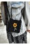Children's Handbag, Summer Straw Sunflower Bag - 3