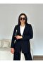Women's Blazer Jacket with Cap Detail