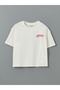 Crew Neck Girl's Crop T-Shirt