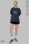 Unisex Crew Neck Nasa Mickey Mouse Printed Cotton Oversize Short Sleeve T-Shirt - 4