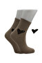 Women's Heart Patterned Tennis Socks 6 Pack - 6