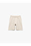 Cotton Elastic Waist Basic Shorts