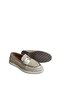 "Genuine Leather Straw Patterned Comfortable Women's Loafer Shoes – Elegance and Comfort Combined" - 3