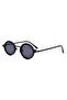 Black Frame Black Glass Oval Women's Sunglasses Ae9909c1 - 2