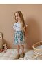 Yigit Butik Floral Patterned Skirt Girl's Bottom Top Set