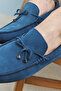 , Men's Genuine Leather Shoes 1511007Zb012 Blue - 3