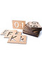 Montessori Letter and Number Templates (with Wooden Box) - 5