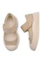 Luna Girl's Beige Color Daily Linen Shoes - 6