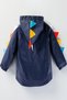 New Season Cute Dinosaur Thorn, Cotton Lined, Hooded Children-Baby Raincoat-Coat - 4