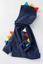 New Season Cute Dinosaur Thorn, Cotton Lined, Hooded Children-Baby Raincoat-Coat - 2