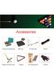 9 ft Billiard Pool Table, Ball Return System, Black Frame and Blue Cloth - 4