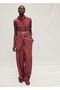 Wideleg crease-look fabric pants - 2