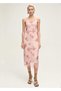 Floral Print Combined Dress - 2