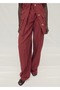 Wideleg crease-look fabric pants