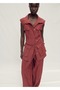 Wideleg crease-look fabric pants - 8