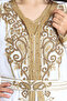 قفطان أبيض من Crystal Craft Dasling Threadwork IKW1110 - 2