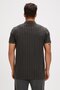 Theo poloneck asphalt polo neck zippered men's t-shirt - 5