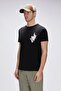 Men's Black Gerald T-Shirt Tshirt 25.01.07.031-C01 - 2