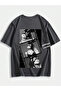 Smoked Ariana Grande Black Storyboard Front/Back Printed Oversize T-Shirt -Mingalondon