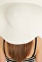 Women's Straw Beach Hat Y1730-23 White - 5