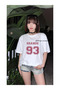 White Ariana Grande 93 Pink Front/Back Printed Oversize T-Shirt -Mingalondon - 2