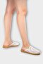 Women's Straw Knitted Embroidered Closed-Front Casual Comfortable Slippers White