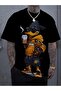 Summer Cartoon Dog Printed T-Shirt for Men - Short Sleeve, Crew Neck, Lightweight