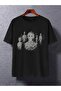 Street Hip-Hop Printed Mixed Crowd Pure Cotton T-Shirt, Round Neck Top for Men - 4