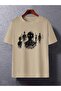 Street Hip-Hop Printed Mixed Crowd Pure Cotton T-Shirt, Round Neck Top for Men